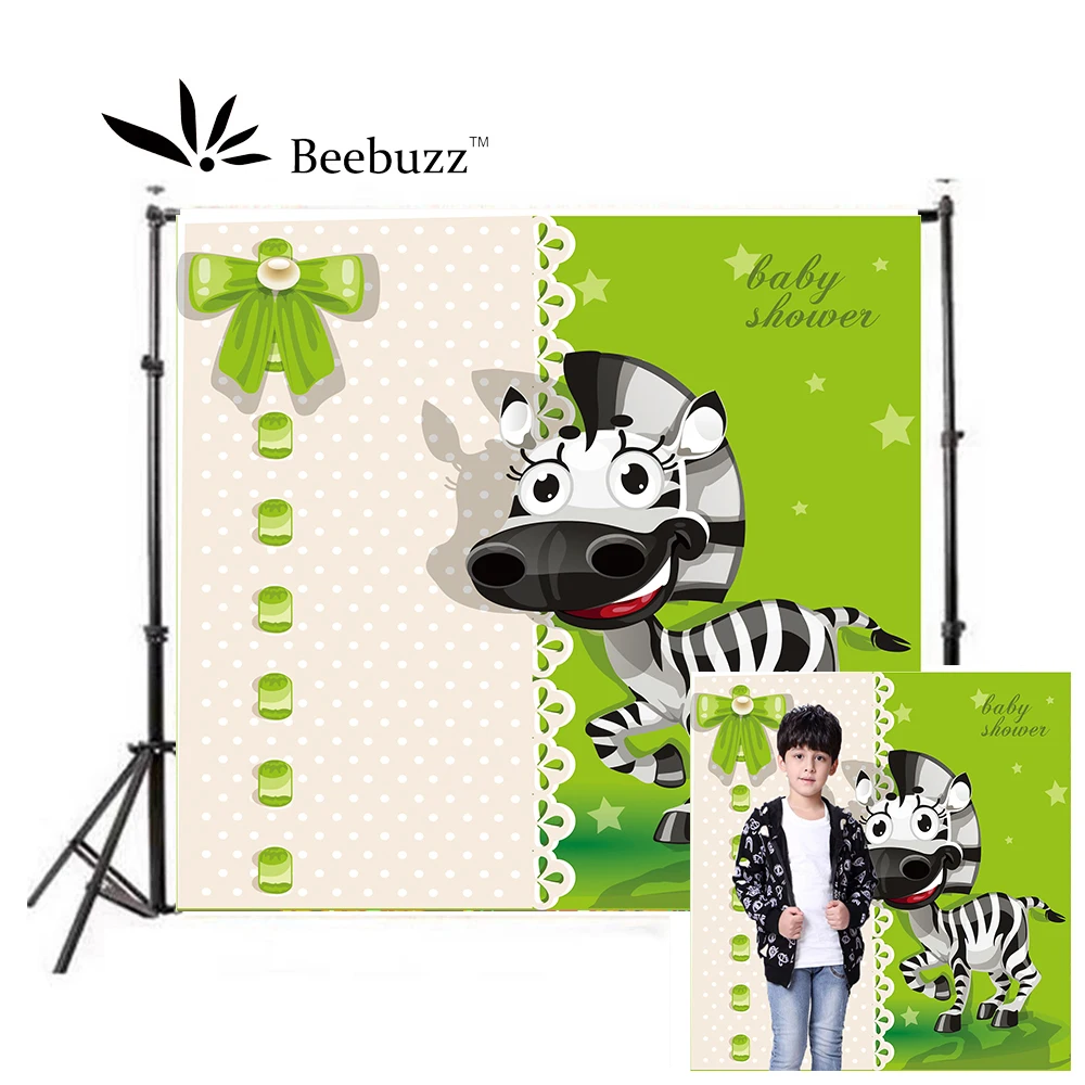 

Фон для фотостудии с изображением Льва зебры для детской вечеринки в честь Дня Рождения