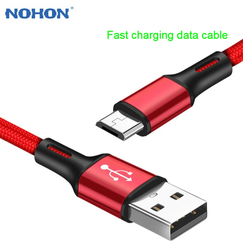 NOHON USB телефонный кабель для iPhone 11 Pro Max XS XR type C Micro usb кабель для зарядки и передачи данных для samsung Android 0,25 м 1 м 1,5 м 2 м 3 м