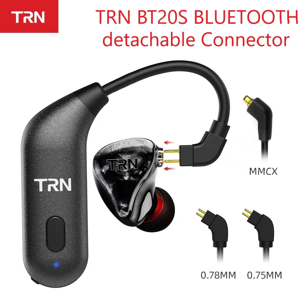 TRN BT20S APTX Беспроводные Bluetooth 5 0 HIFI наушники 2PIN/MMCX разъем ушной крючок для X6/IM1/IM2/V80/v30