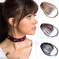 xuanguang bangs fringe natural false hairpiece for women clip bangs fake hair high temperature fiber synthetic air bangs