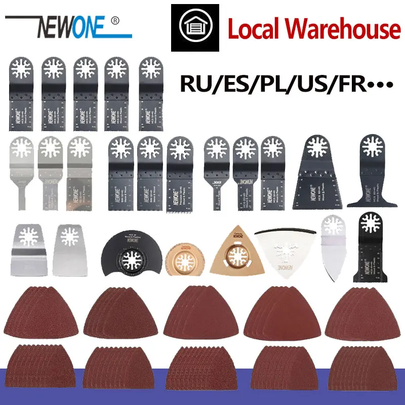 

NEWONE HCS/Japan-tooth/Bi-metal Oscillating Tool Multi-function Tool Saw Blades Set For Wood/Metal/Plastic/Tail Cutting