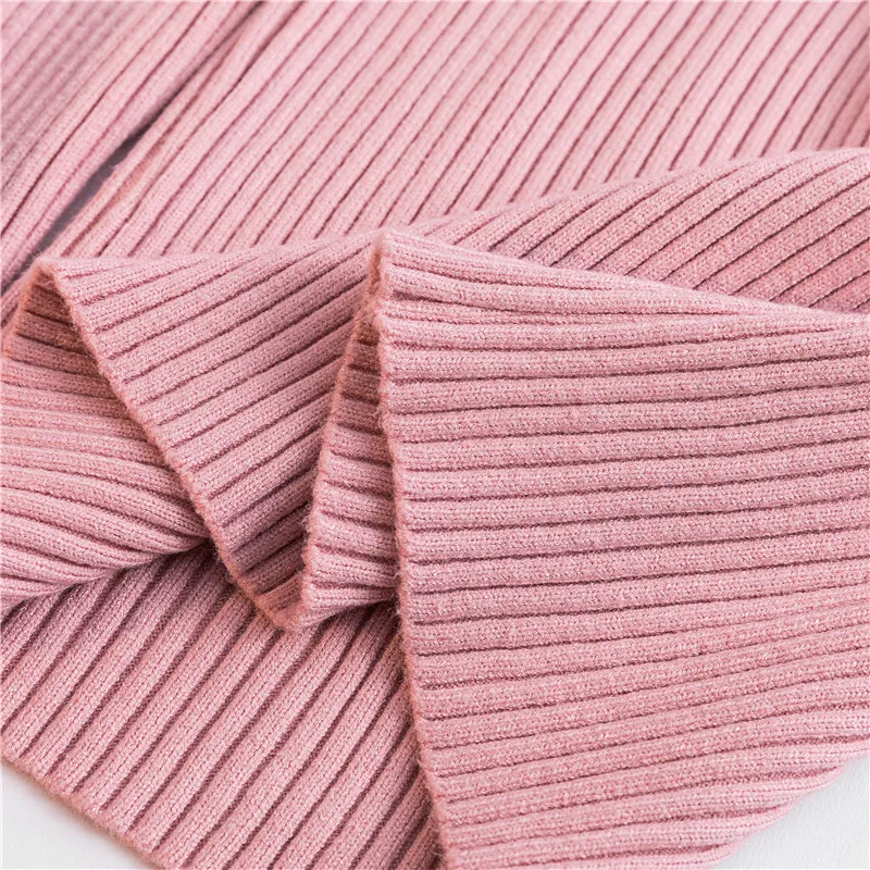 

Pink 2020 AUTUMN Winter women Knitted Turtleneck Sweater Casual Soft polo-neck Jumper Fashion Slim Femme Elasticity Pullovers