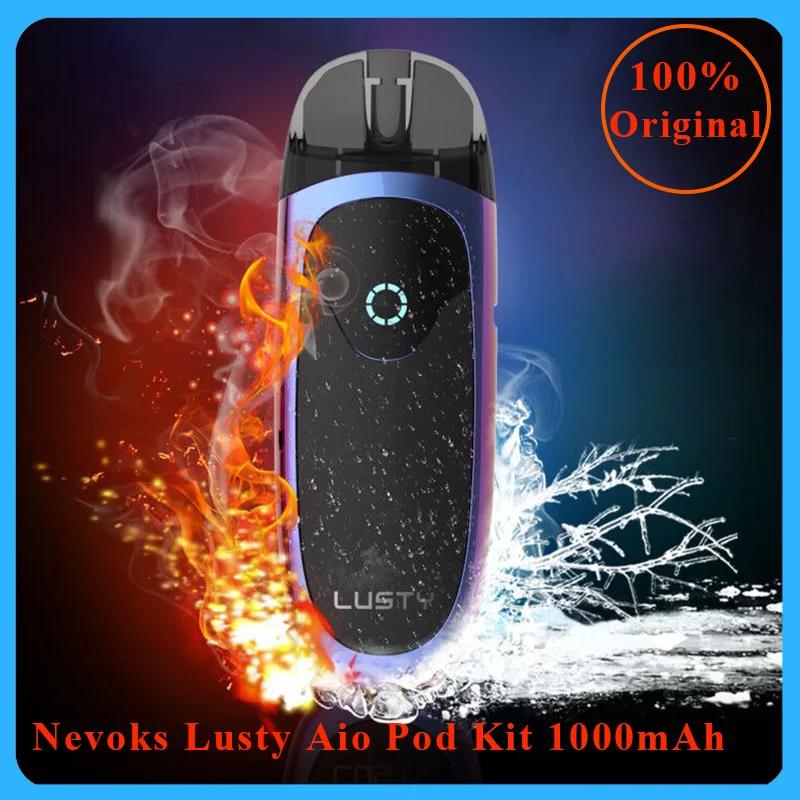 Новейший набор Nevoks Lusty Aio Pod аккумулятор 1000 мАч и Бак 3 мл электронная сигарета pod Kit