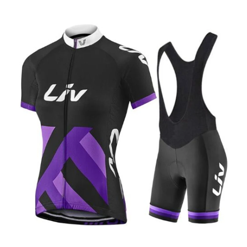 

Free Shipping LIV Cycling Jersey Set Women Summer Road Bike Clothing BIB Shorts Kit 2022 Bicycle Clothes MTB Suit Female Dress