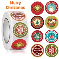 500pcs merry christmas stickers snowman trees decorative stickers wrapping gift box label thank you stickers christmas tags