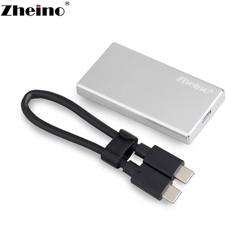 31MA-CC-S Zheino Мини Портативный жесткий диск коробка USB3.1 mSATA SSD чехол алюминиевый внешний корпус для mSATA/половина размер SSD - Цвет: 31MA-CC-S