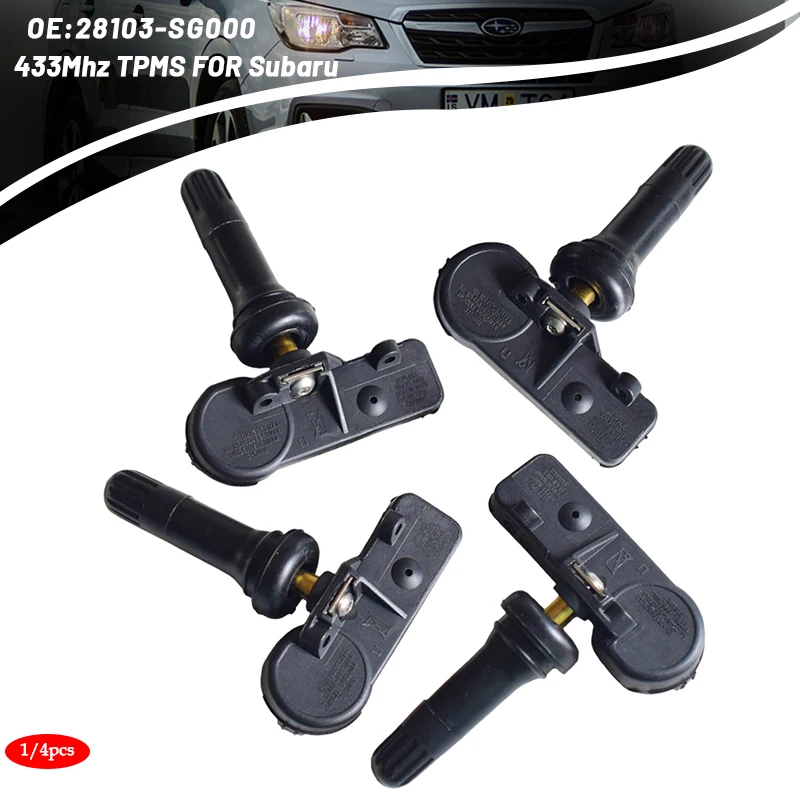 

4x Новый TPMS OEM 28103-SG000 датчик давления в шинах для Subaru Impreza WRX 2015 2016 2017 2018 2019 подходит для 315 МГц