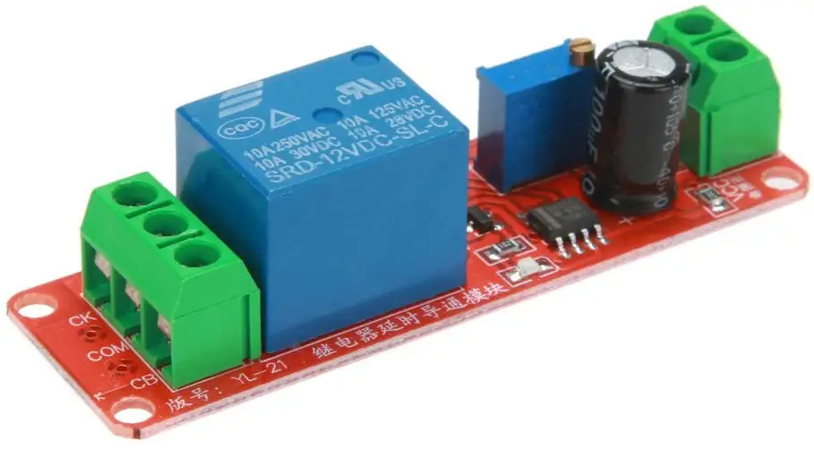 Cuburtas NE555 12V DC Регулируемый 0 10 секунд реле задержки таймера защитный модуль