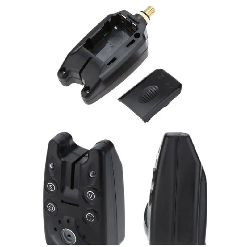 2 LEDs Adjustable Tone Volume Sensitivity Sound Fish Bite Alarm Bell On Fishing Rod Waterproof Tool Shipping from USA K | Спорт и
