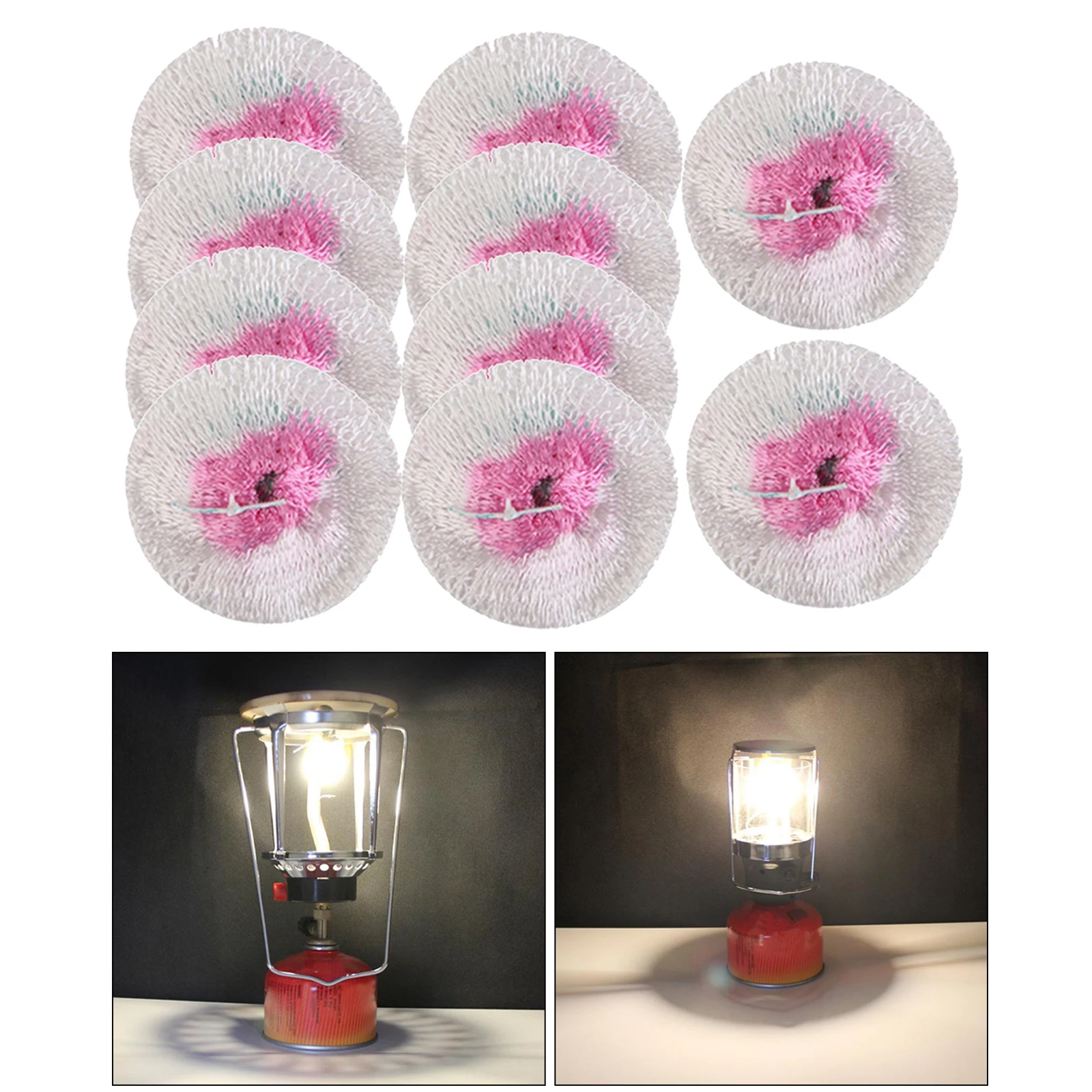 

10x Lantern Mantles String-Tie Gas Stove Mantle Paraffin Cover Gaslight Mesh