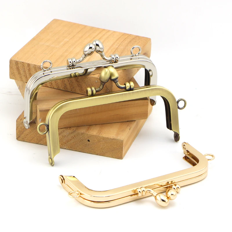 

12. 5 см глянцевые непористые винты в форме бутона для волос, рамка для кошелька, бронзовые светильник-золотые, серебряные фурнитура, аксессуа...