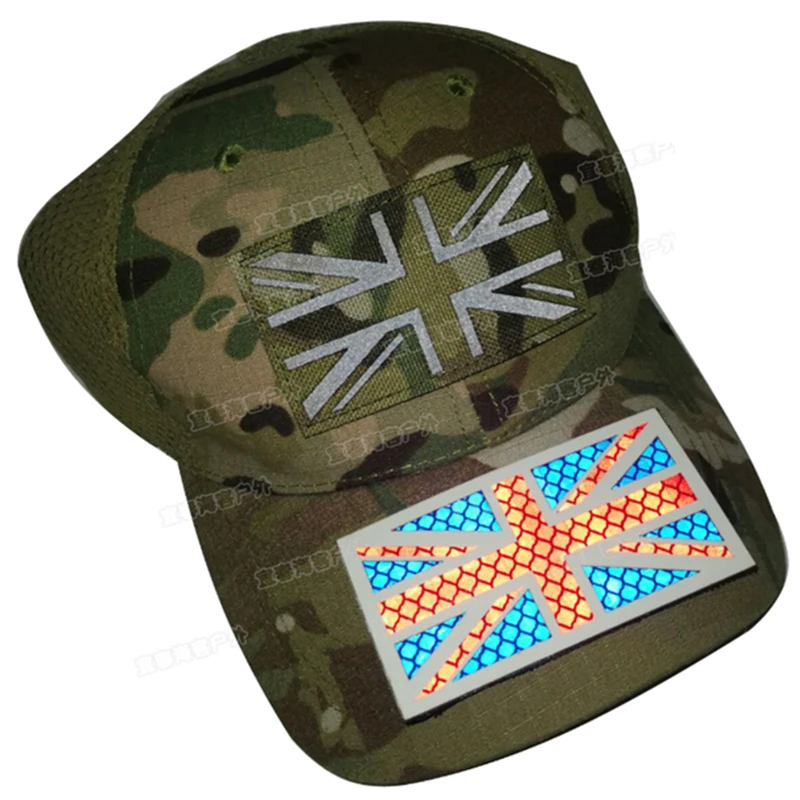 Британский национальный флаг Светоотражающая тканевая нашивка нашивки Военная