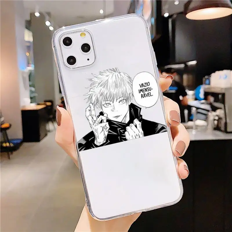 

Jujutsu Kaisen Phone Case Transparent soft For iphone 5 5s 5c se 6 6s 7 8 11 12 plus mini x xs xr pro max