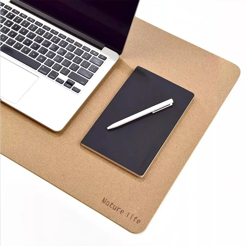 

New Hot Eco-Friendly Cork Double-Sided Office Desk Mat Mouse Pad Smooth Surface Soft Desk Protector for Office Home Gaming