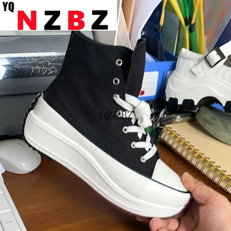 

2022 High Top Platform Sneakers High Quality Shoes for Women Fashion Light White Spring Casual Women's Shoes Zapatos De Mujer