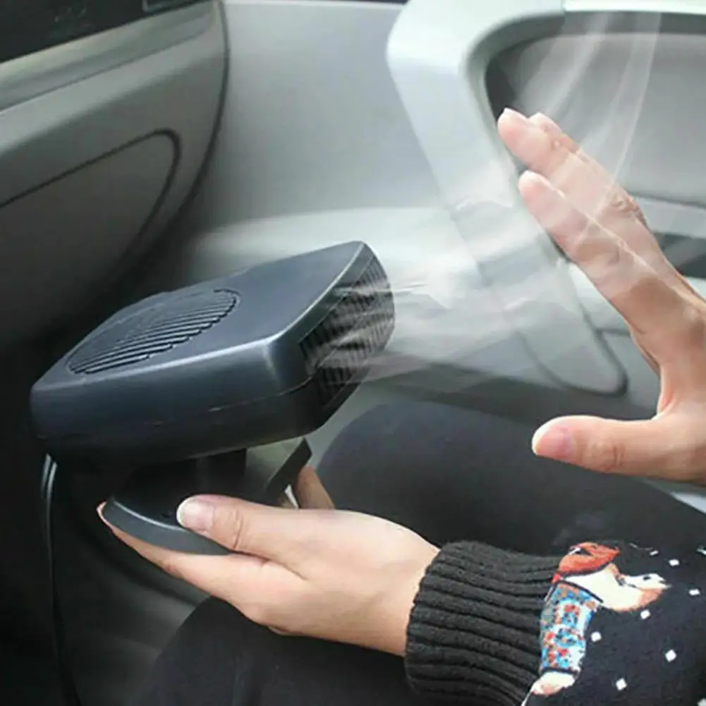 12/24V 200W Portable Auto Car Heater Defroster Demister Electric Windshield 360 Degree Rotation ABS Heating Cooling Fan - купить по