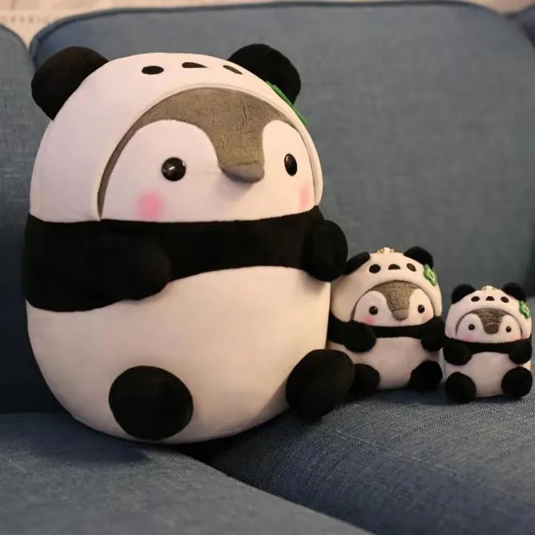 Зеленый Милый положительный Пингвин Peluche Juguetes Brinquedos мягкие животные панда плюшевые Pelucia мягкие игрушки сумка кукла-подвеска для детей девочек - Цвет: Зеленый