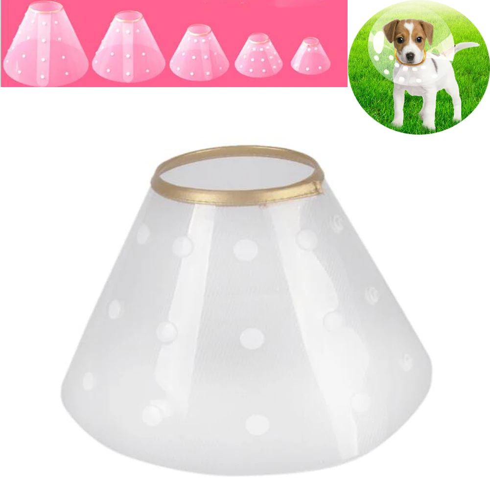 

Пластиковый ошейник с защелкой для собак, ошейник с Элизабет для домашних животных, заживление ран, медицинский ошейник с кольцом против ук...