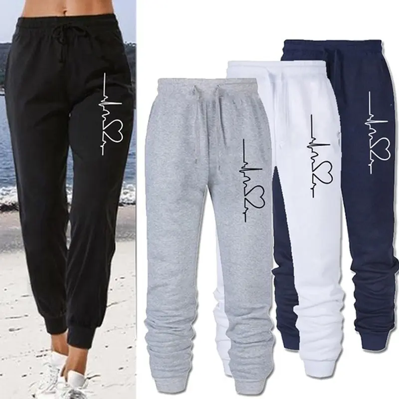 

New Sweatpants Women Baggy Gray Sports Pants Joggers Women Wide Leg Oversized Streetwear High Waisted Trousers Sportswear