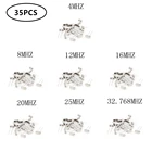 Электронный резонатор, Кварцевый резонатор, 7 видов X 5 шт., 32,768 k, 4, 8, 12, 16, 20, 25 МГц