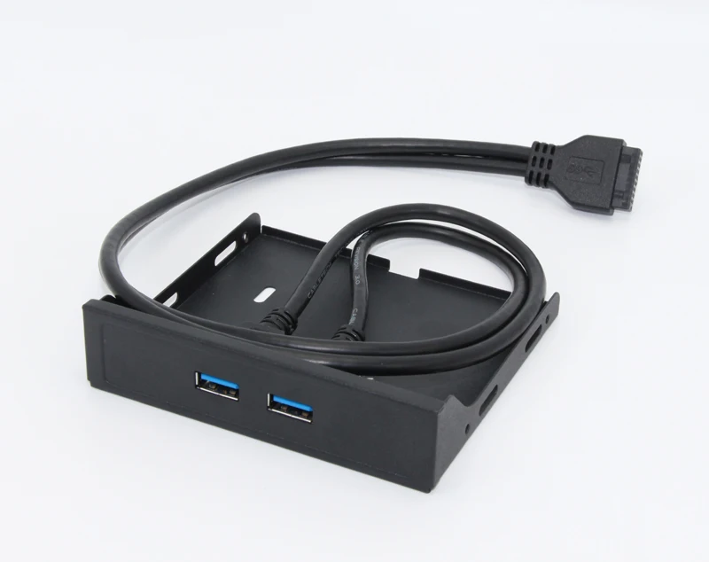 H1111Z 20Pin 2Port USB 3.0 Hub USB3.0 Front Panel Cable Adapter Metal Bracket for PC Desktop 3.5 Inch Floppy Disk Drive Bay NEW images - 6