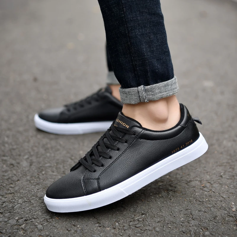 Mens Canvas Shoes Men Flats Breathable Sneakers Fashion Brand Flat Lace-up Leisure White Walking | Обувь