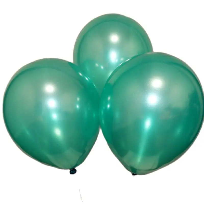 

Christmas Green Baloon 100pcs 10 Inch Pearl Hlium Latex Balloons New Year Decoration Kids Birthday Party Ballon Wedding Supplies