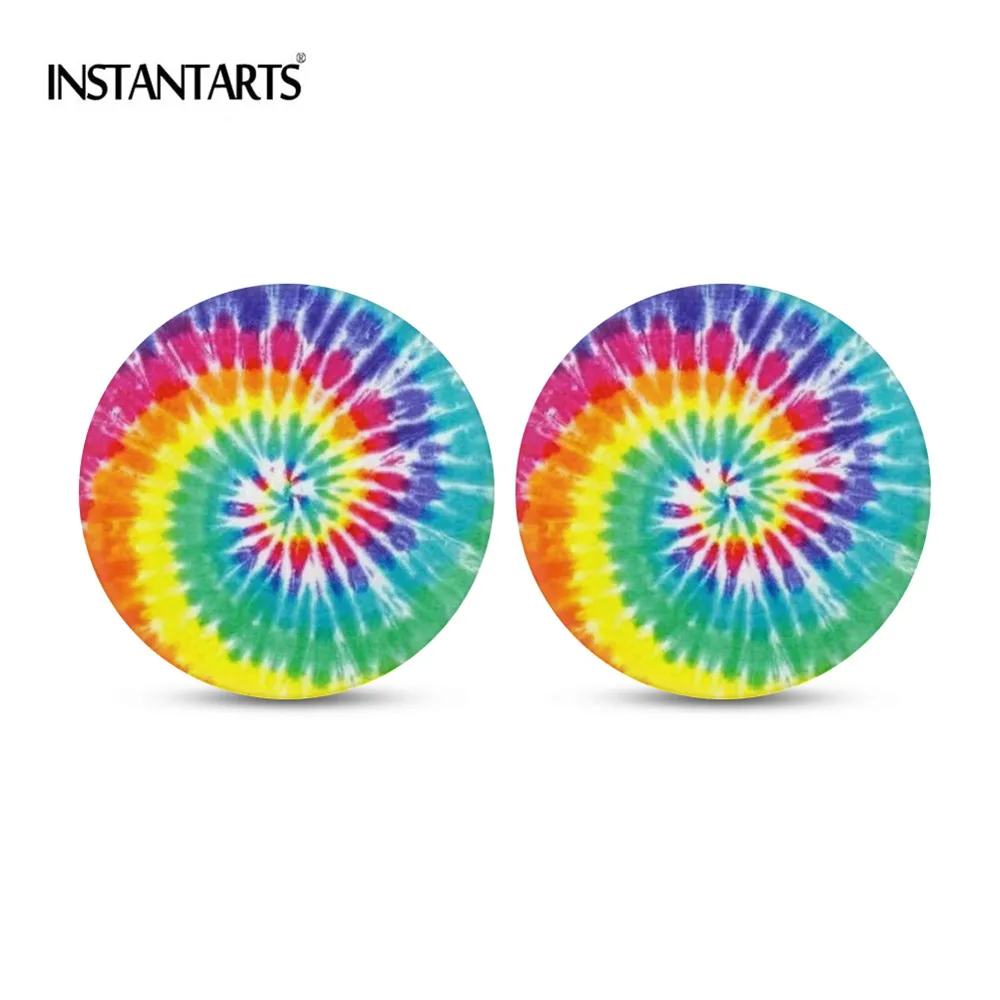 Подстаканники INSTANTARTS женские разноцветные с рисунком тай-дай набор из 2 небольших