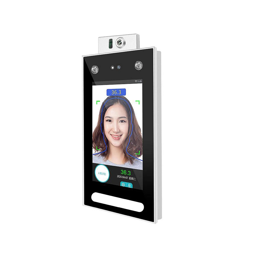 Диагональ 7 дюймов измерение температуры палитра технология распознавания лиц