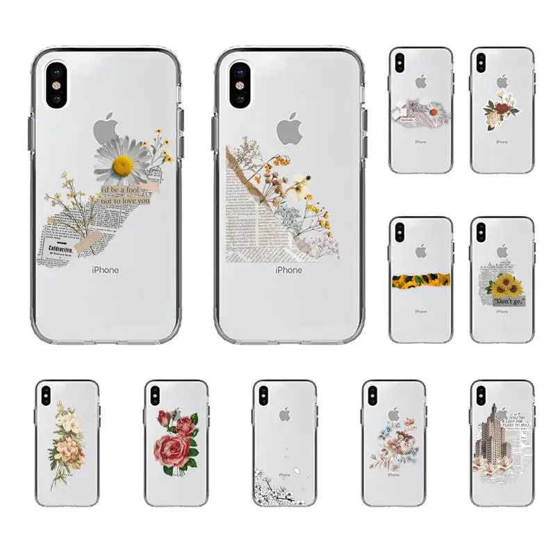 

Pretty Flowers Phone Case for iphone 13 8 7 6 6S Plus X 5S SE 2020 XR 11 12 pro XS MAX
