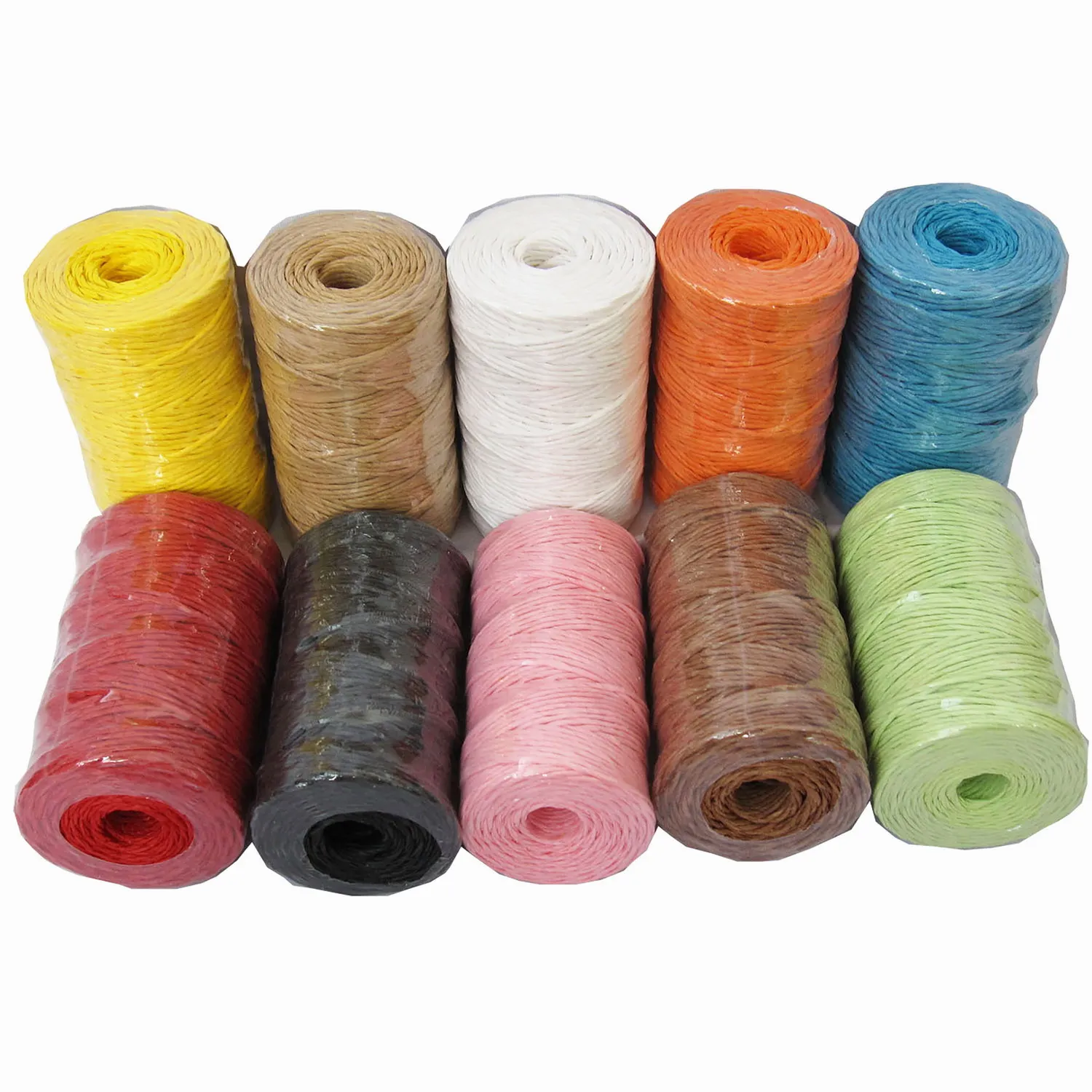 

3pcs/lot paper rope,paper raffia twine, decorative paper twine 2mm 100yards/spool for gift packing