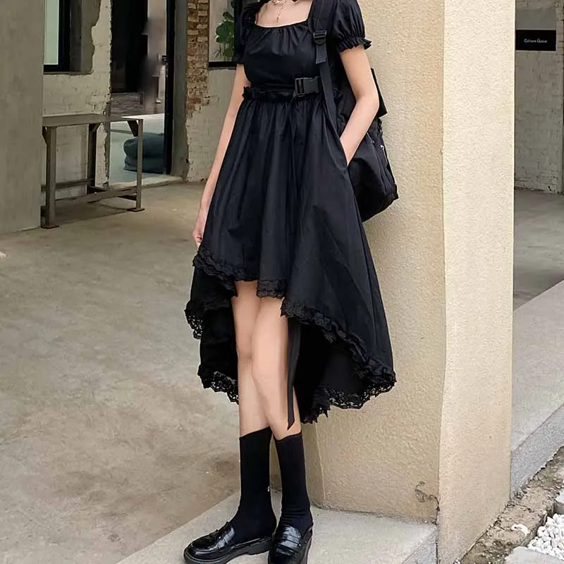 Lrregular ТРАПЕЦИЕВИДНОЕ женское платье 2021 новый летний комплект из футболки с