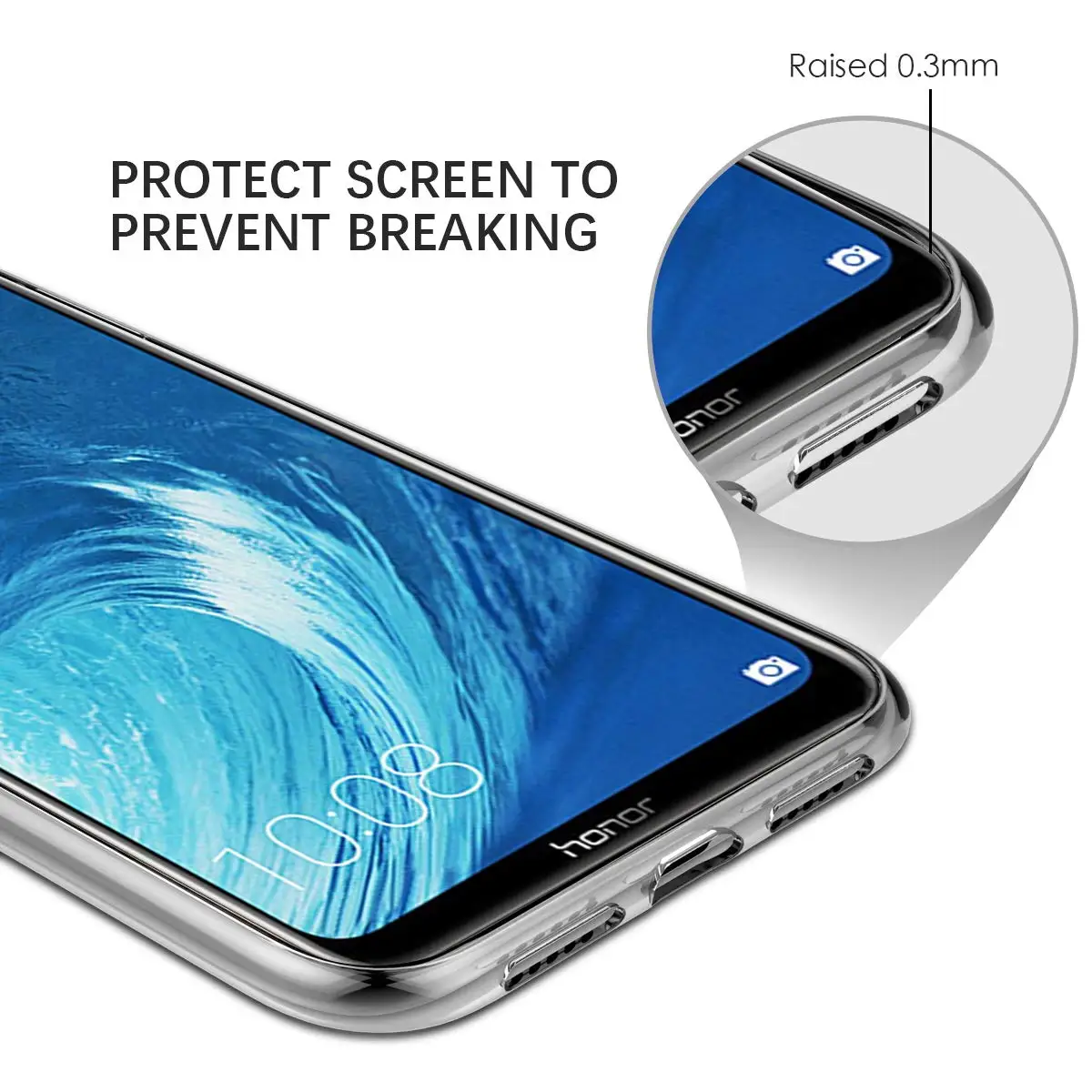 Прочные мягкие прозрачные чехлы для телефонов Huawei Honor 8X силиконовые