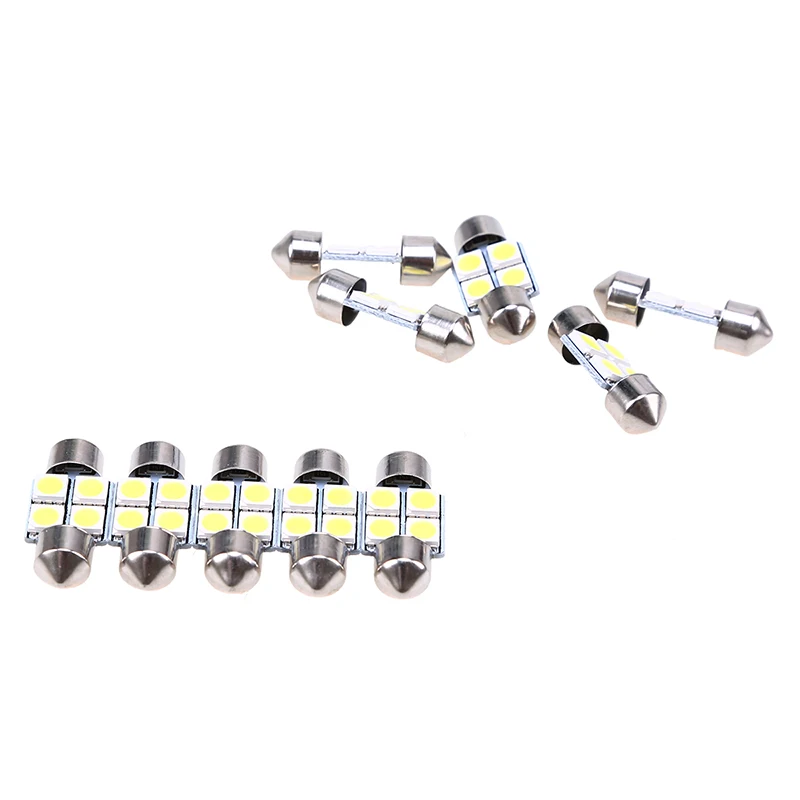 POSSBAY 10X 5050 31 мм 4SMD Автомобиль RV внутренний купол с фестонами белый светодиодный