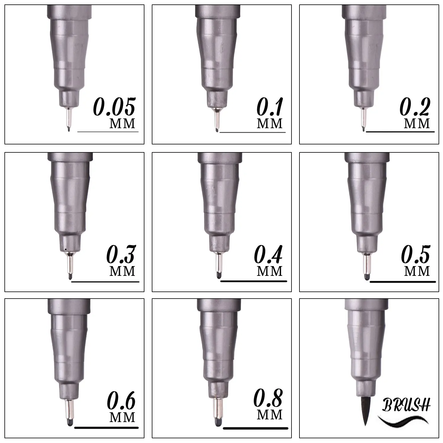 1 шт. пигментный лайнер Pigma Micron чернила маркер ручка Sakura Fineliner набор кисть чернила Маркер эскизы ручки черные маркеры наконечник для искусства