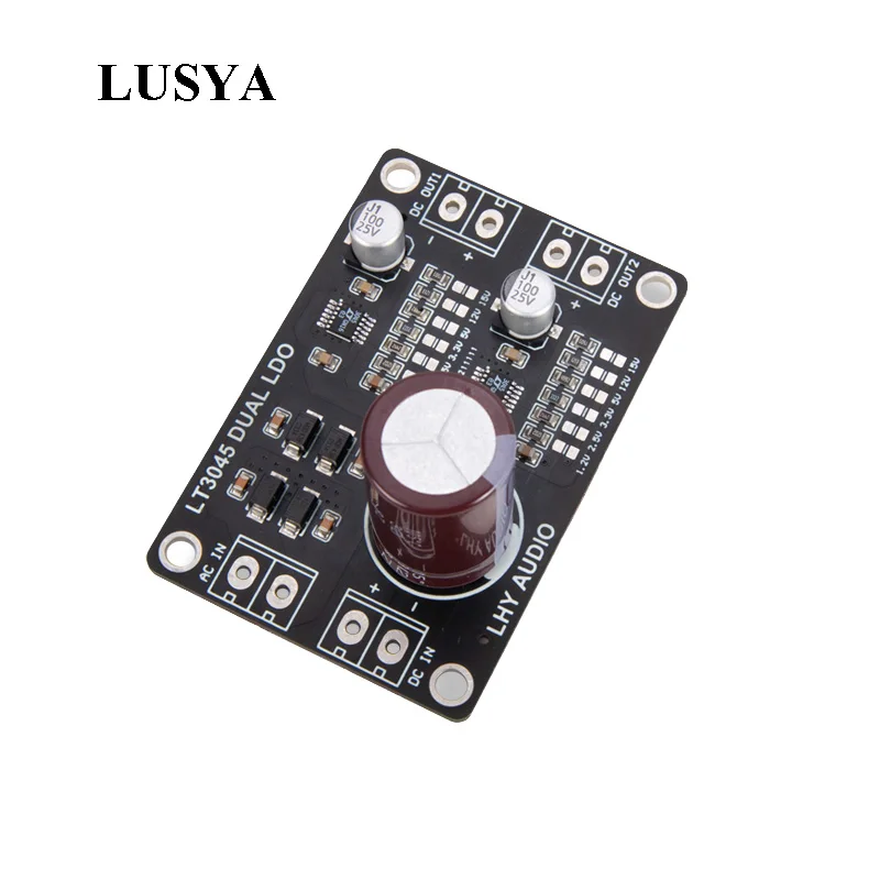 

LT3045 dual-channel positive voltage DC power supply, low noise, high precision linear regulator, polished and upgraded DAC