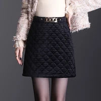 autumn and holland velvet autumn and winter skirt high waist a line skirt fashion slimming hip skirt short skirt for women