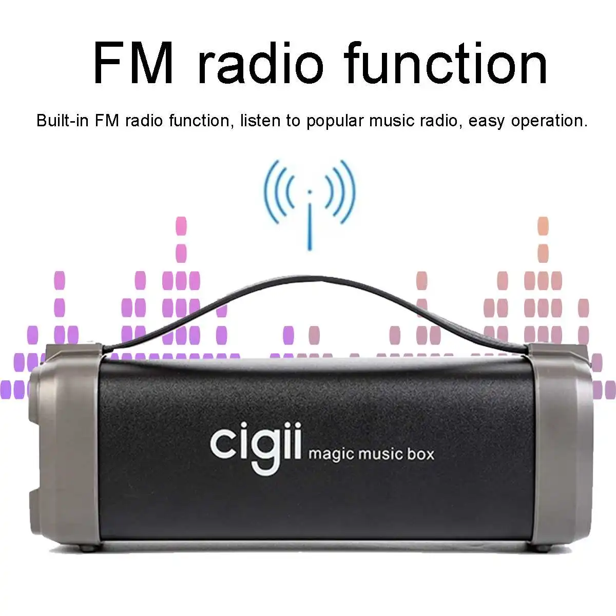 1500 мАч CIGII F52 беспроводной портативный Bluetooth динамик сабвуфер объемного шума шумоподавления наушники Вечерние