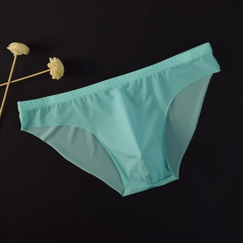Men's Briefs One-piece Underwear Seamless Ice Silk Breathable Comfortable Seamless And Ultra-thin Underpants