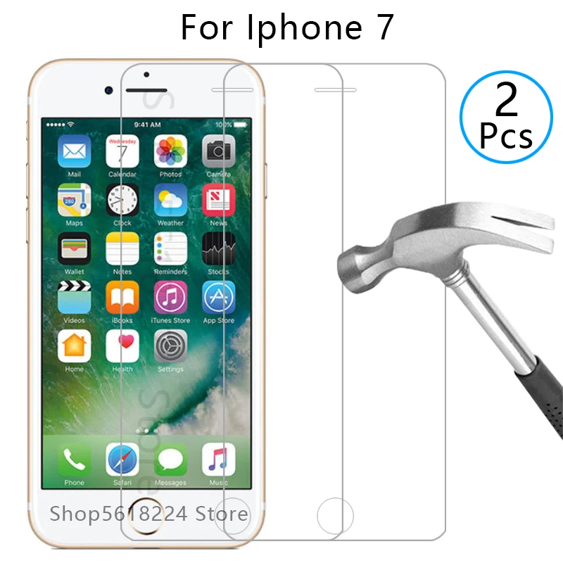 Чехол для iphone 7 чехол из закаленного стекла Защитная сумка экрана оригинальный