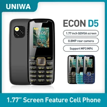 UNIWA – téléphone portable ECON D5 débloqué avec gros bouton, smartphone, 2G, GSM, radio sans fil, clavier russe, arabe et hébreu  (3)