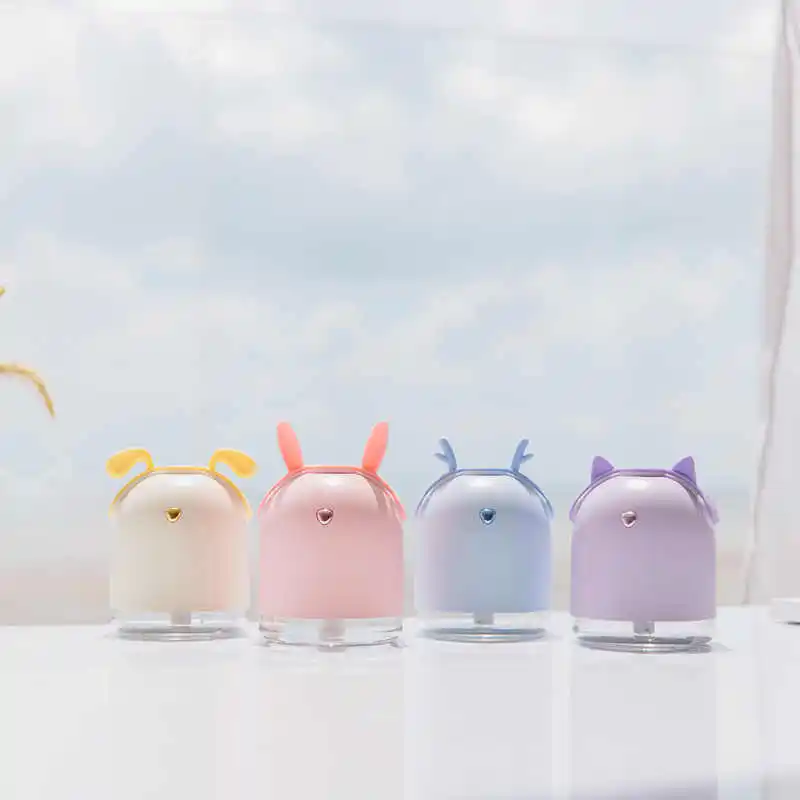 250 мл увлажнитель воздуха с 2000 мА/ч Батарея USB красочные светодиодные лампы