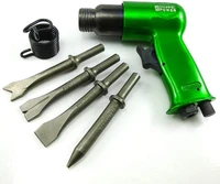 pneumatic tools short barrel air hammer kit 4 chisels