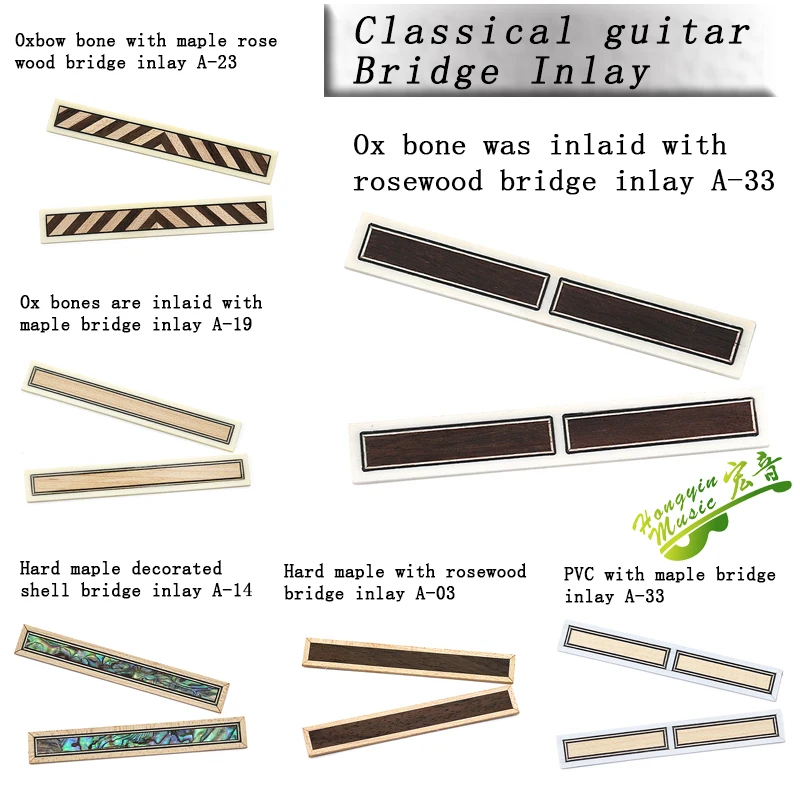 Гитарный мост под кодом декоративная аппликация для классической гитары чистый