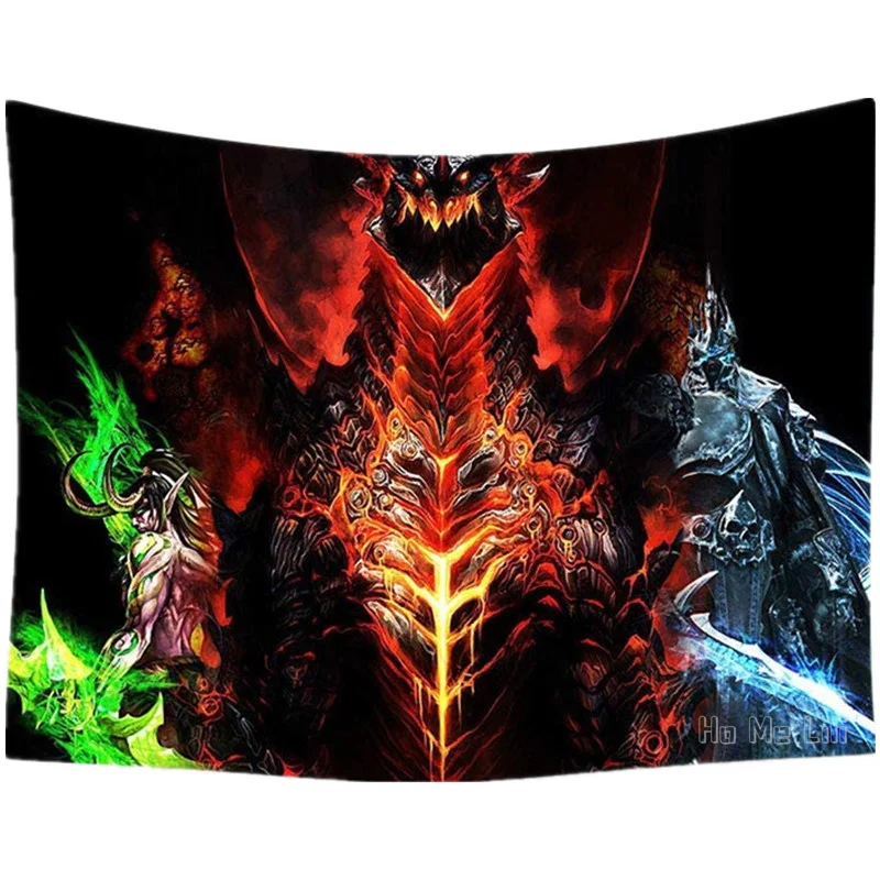 

Deathwing Poster By Ho Me Lili Tapestry Video Games Wall Hanging For Living Room Bedroom Home Decor