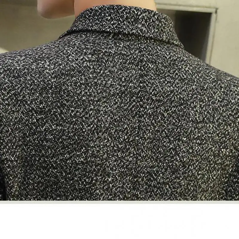 Мужской пиджак осень зима Размеры M 3xl мужской шерстяной однотонные костюмы с