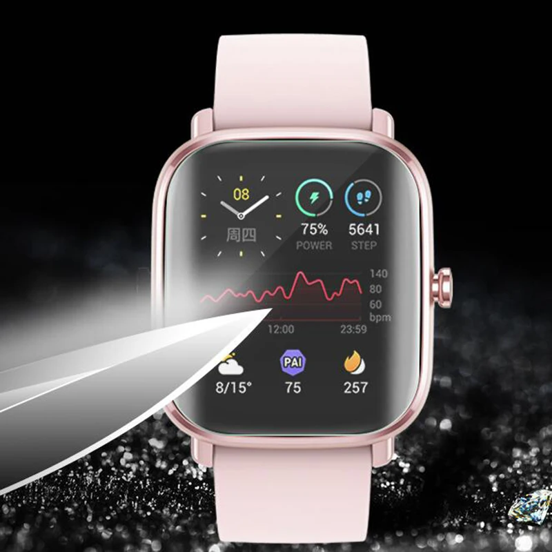 New 5pcs Soft TPU Clear Protective Film for Amazfit GTS 1/2/2e GTS2 Mini Watch Screen Protector Cover Smartwatch Protection