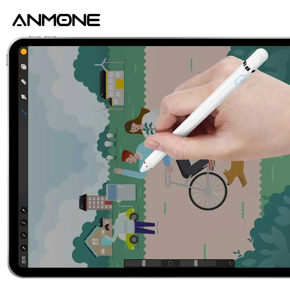ANMONE Active Stylus Touch Pen для Apple iPad Pro 11 12 9 10 5 7 Высокоточный смарт карандаш планшета