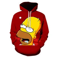 2021 new autumn and winter 3d fun anime hoodie personality men and women pullover cap sweater cartoon fashion casual sweater
