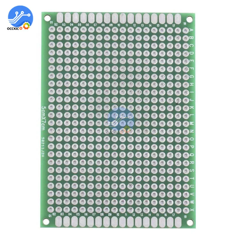10 шт. двухсторонний Прототип PCB nned универсальная макетная плата 5x7 см 50 мм x 70 FR4 |